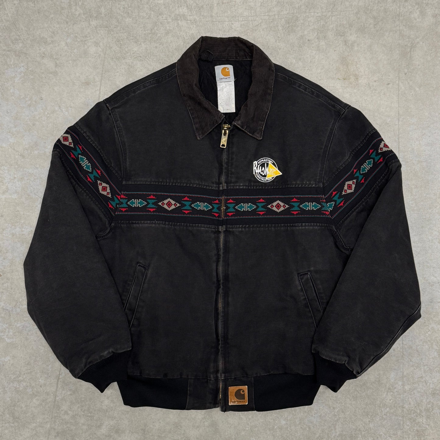 (XL) Vintage Carhartt Aztec Santa Fe Jacket