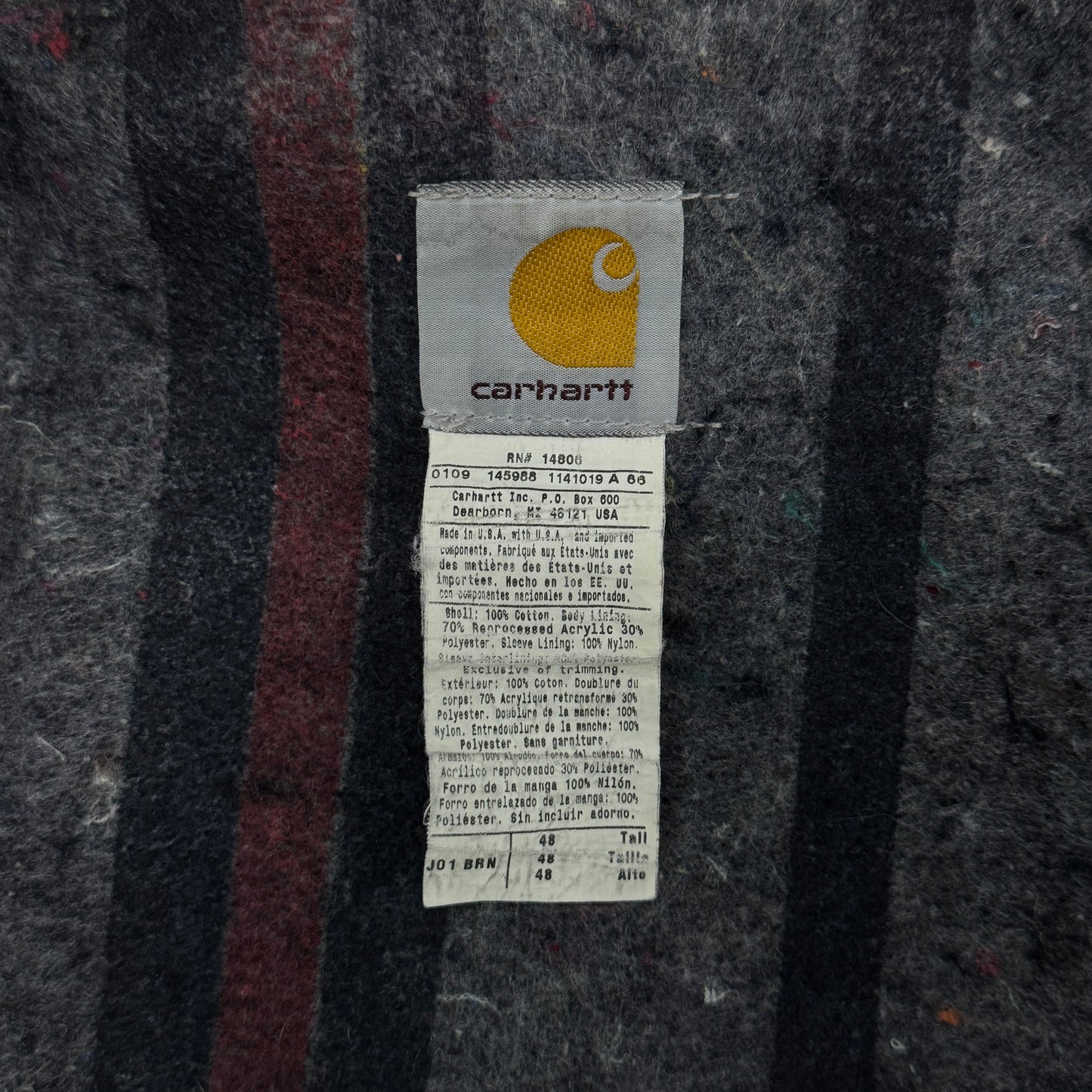 (XL) Carhartt Detroit Jacket Notre Dame