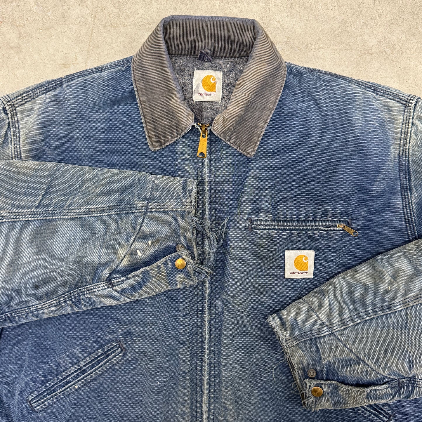 (XL) Vintage Carhartt Detroit Jacket J01 NVY