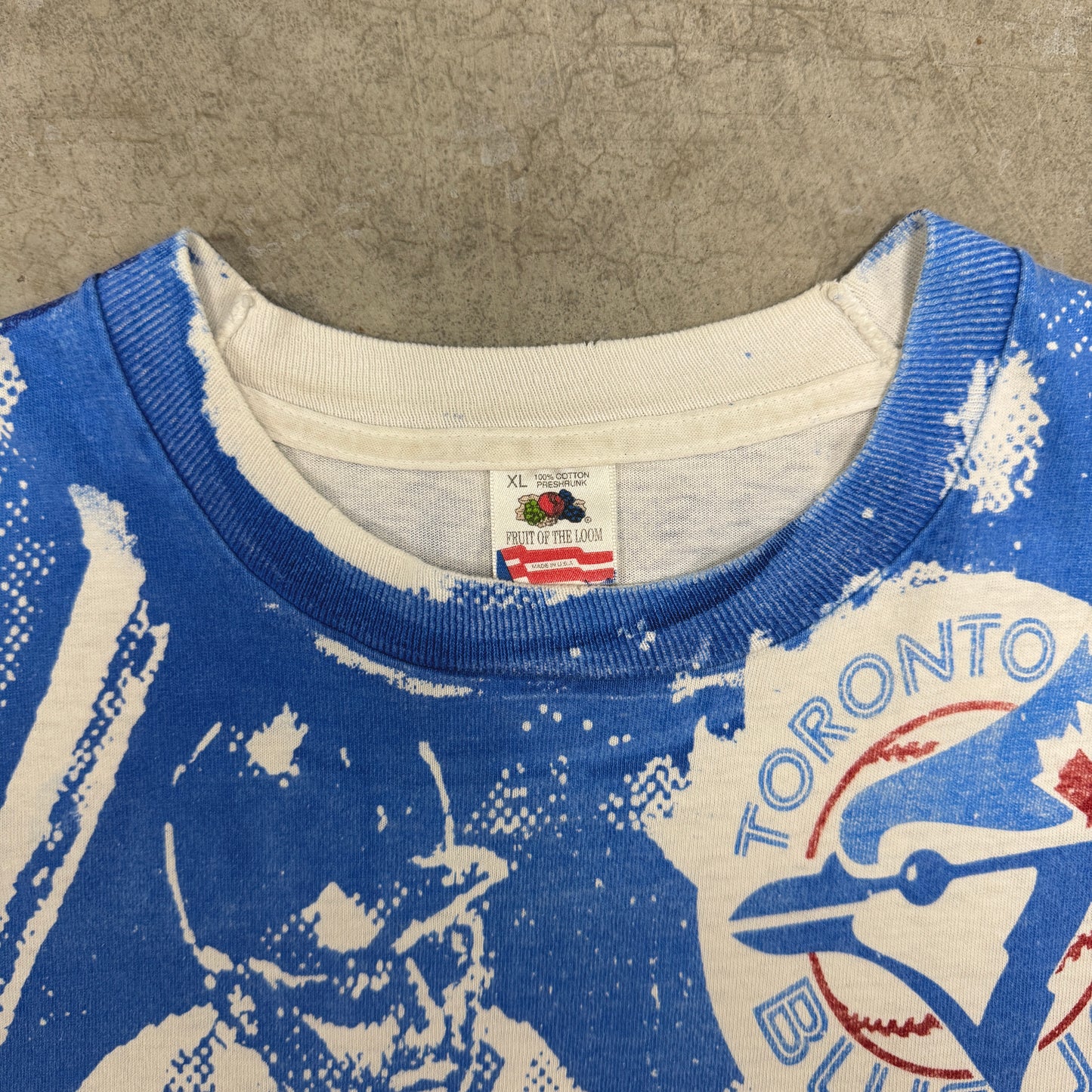 (XL) 1991 Toronto Blue Jays All Over Print Shirt