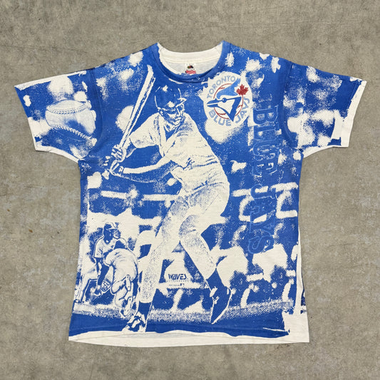 (XL) 1991 Toronto Blue Jays All Over Print Shirt