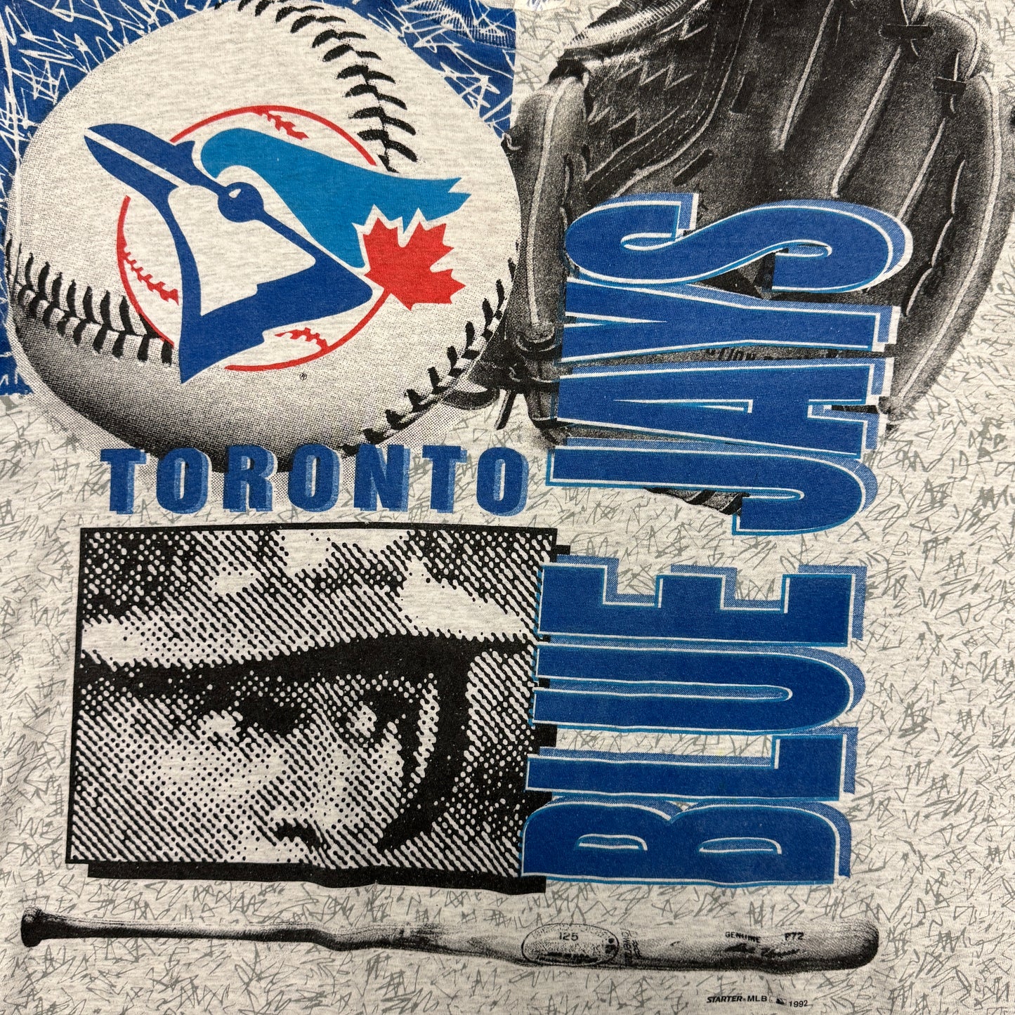 (XL) 1992 Toronto Blue Jays All Over Print Shirt