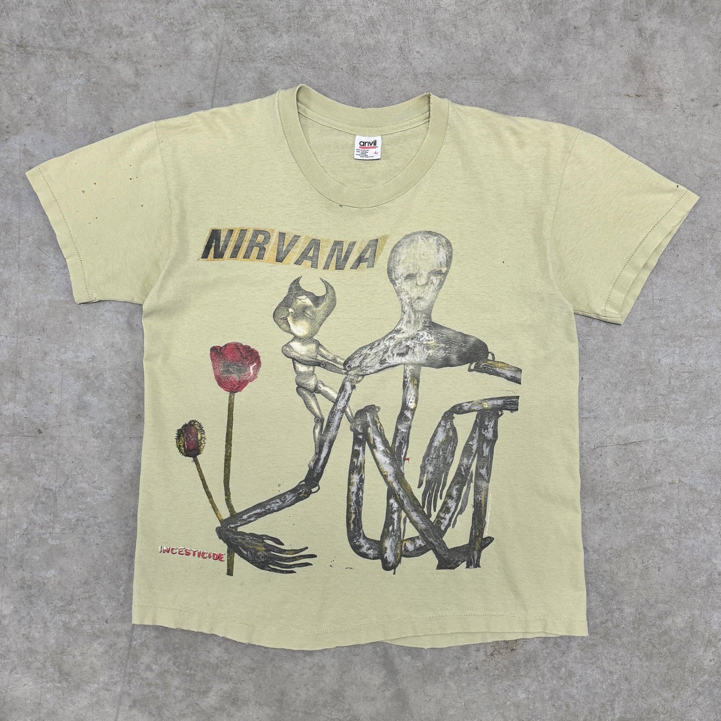 (L) 90s Nirvana Incesticide Shirt
