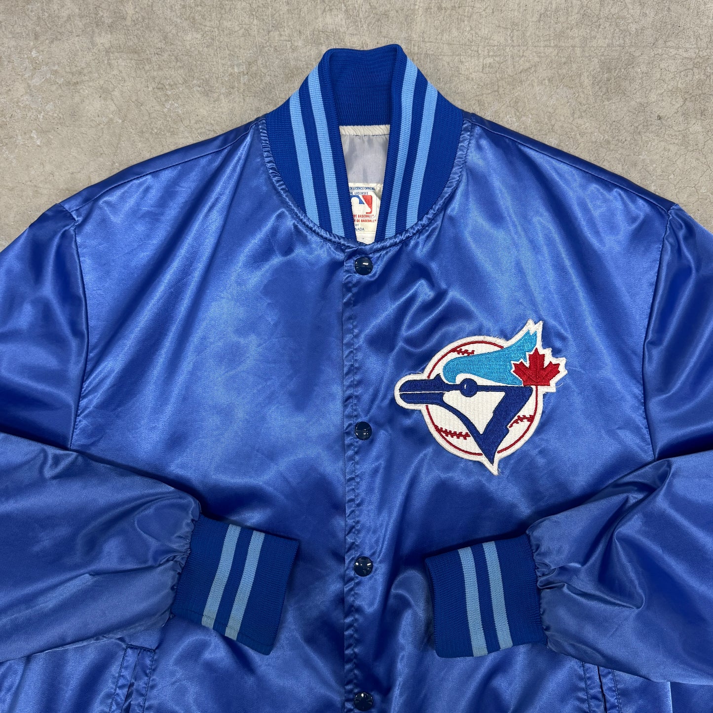 (L) Vintage Toronto Blue Jays Satin Jacket