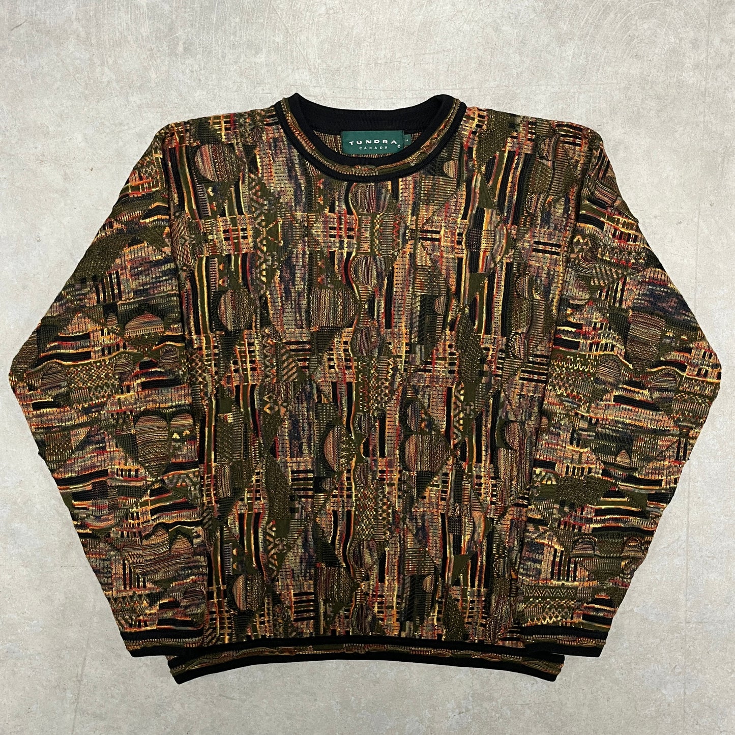 (L) Vintage Coogi Style Knit