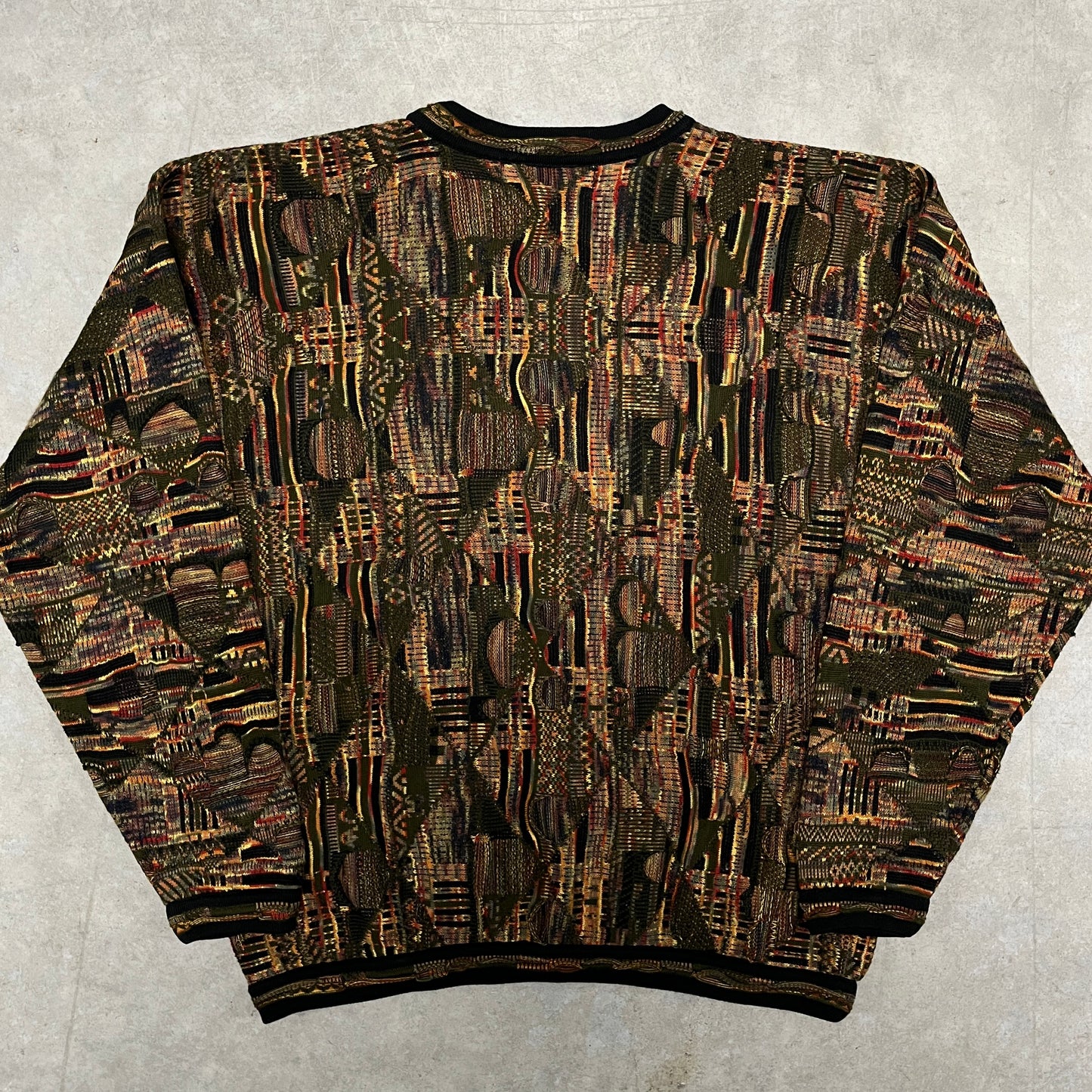 (L) Vintage Coogi Style Knit