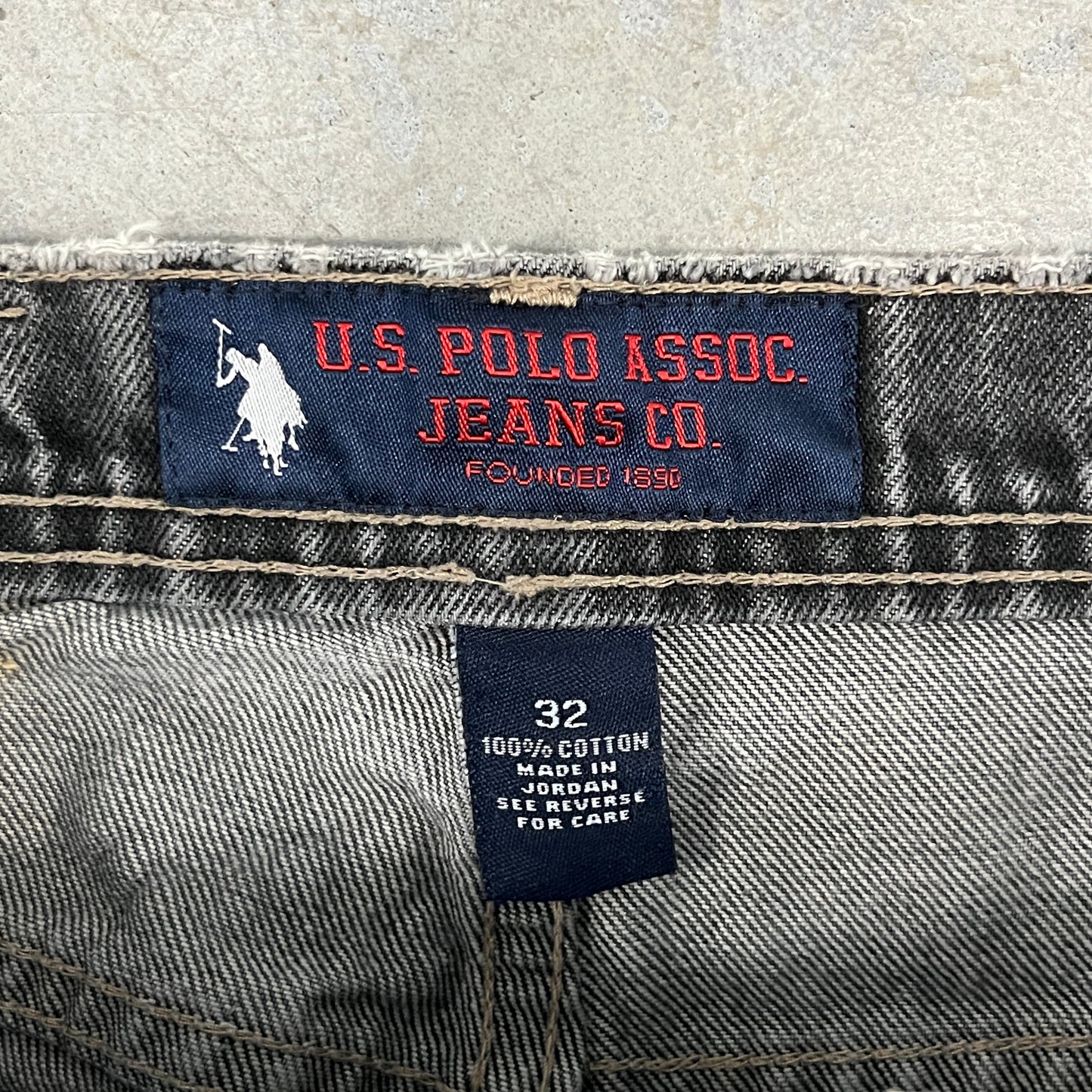 (32) Vintage US Polo Assn Jean Shorts