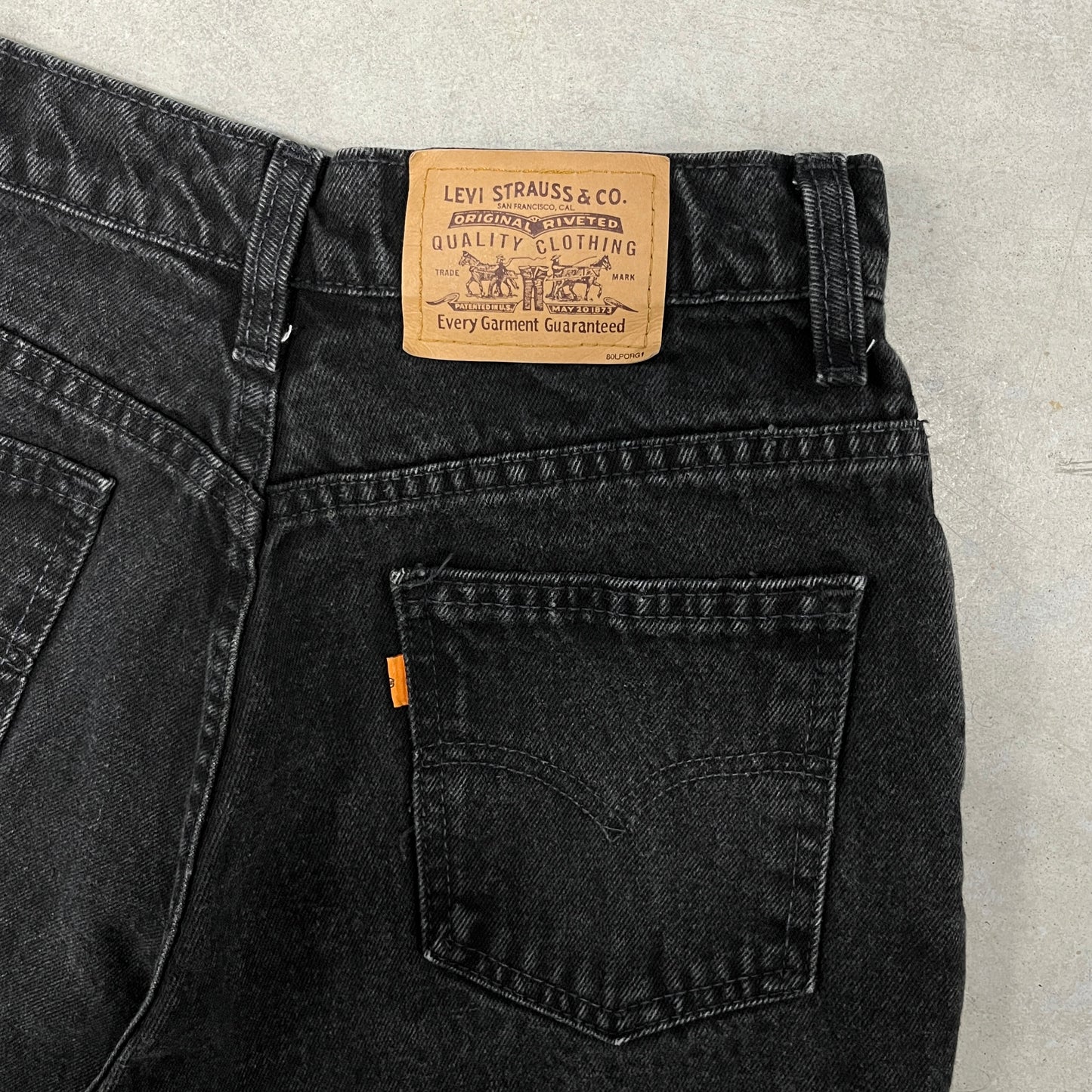 (27) Vintage Levis Orange Tab Jean Shorts