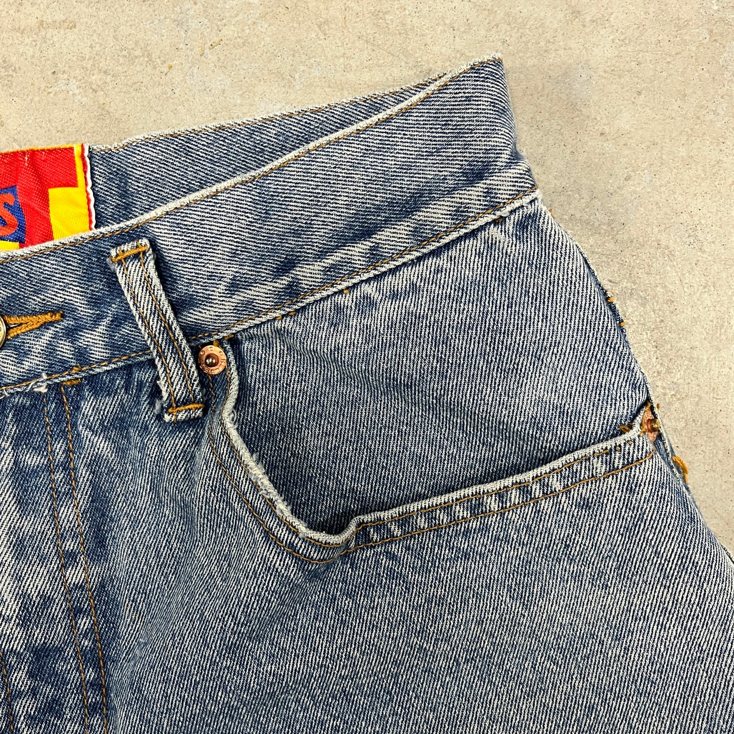 (30) Vintage Request Jean Shorts