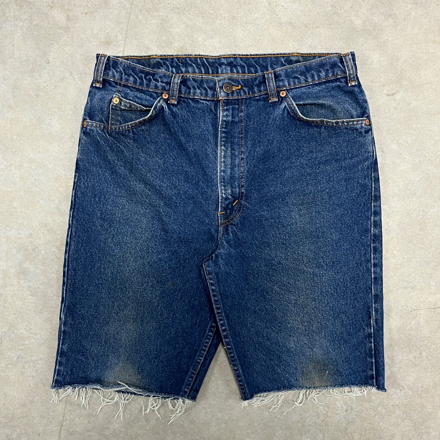 (34) Vintage Levis Orange Tab Jean Shorts