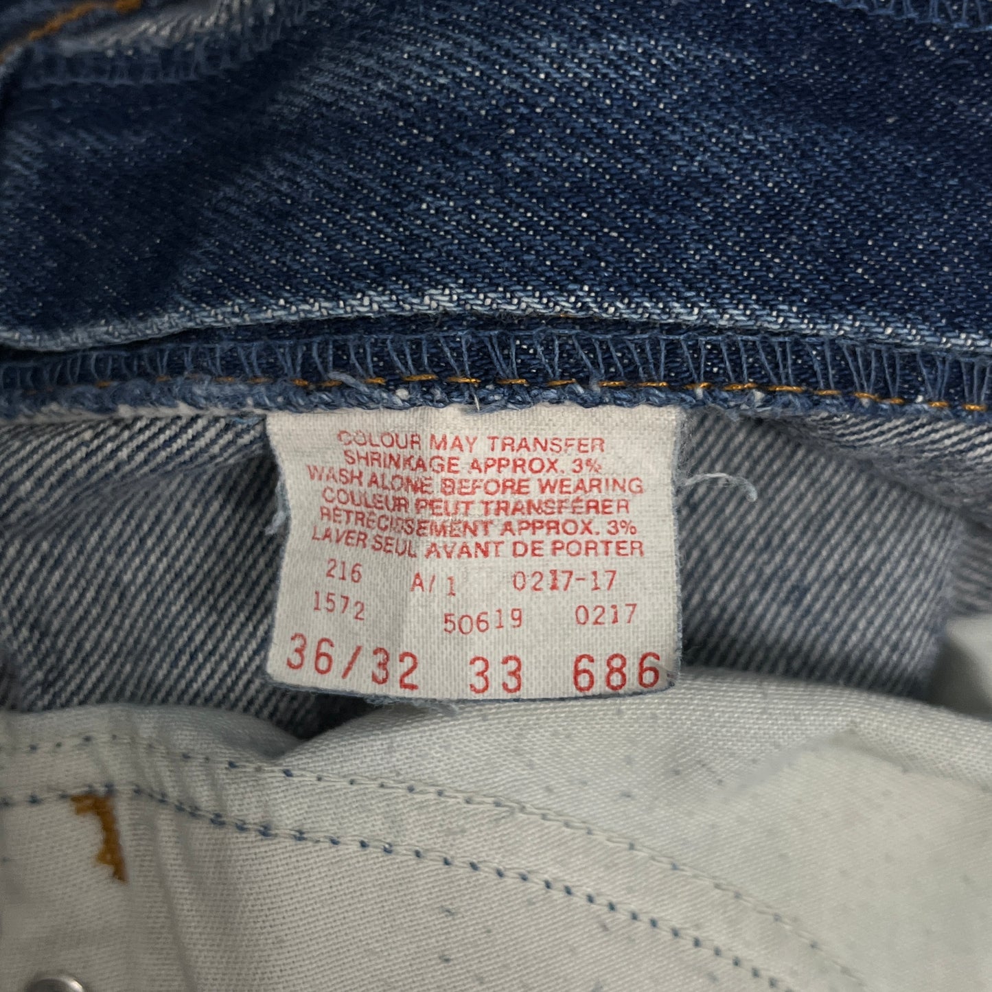 (34) Vintage Levis Orange Tab Jean Shorts