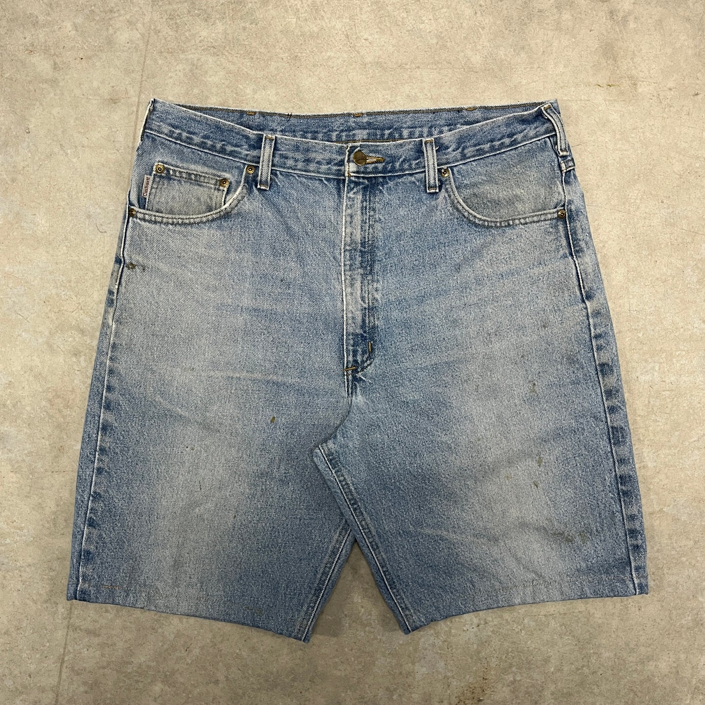 (38) Vintage Carhartt Jean Shorts