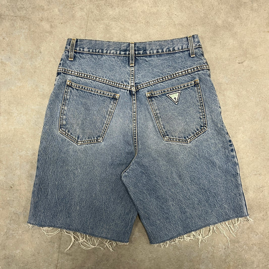(32) Vintage Guess Jean Shorts