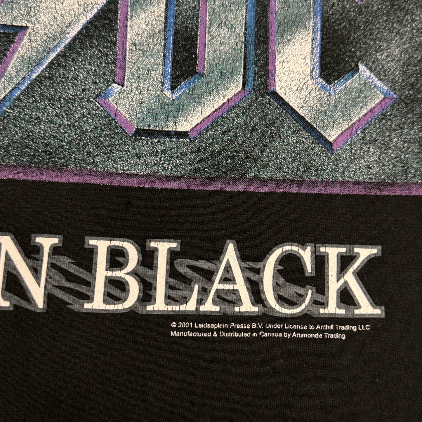 (L) Vintage AC/DC Back In Black Shirt