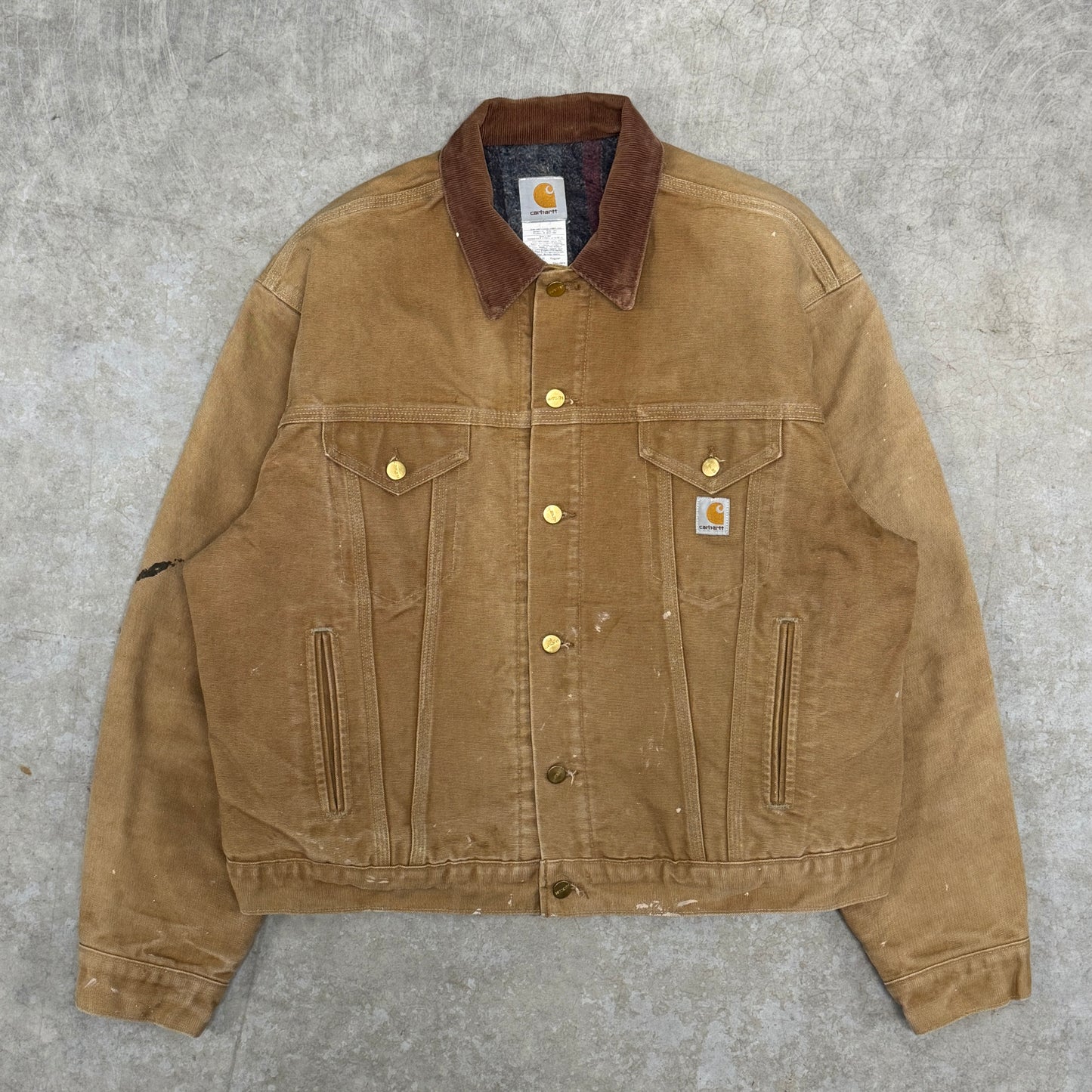 (XL) Vintage Carhartt Trucker Jacket