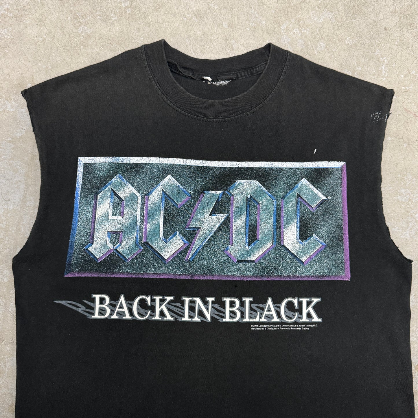 (L) Vintage AC/DC Back In Black Shirt