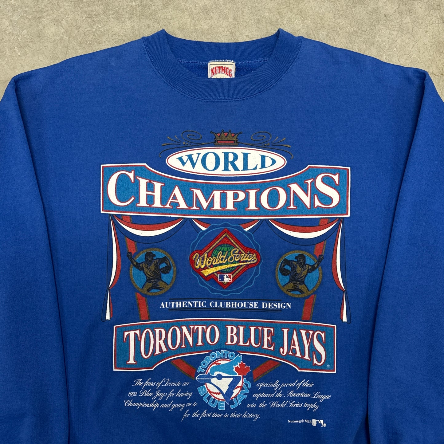 (L) 90s Toronto Blue Jays World Champions Crewneck