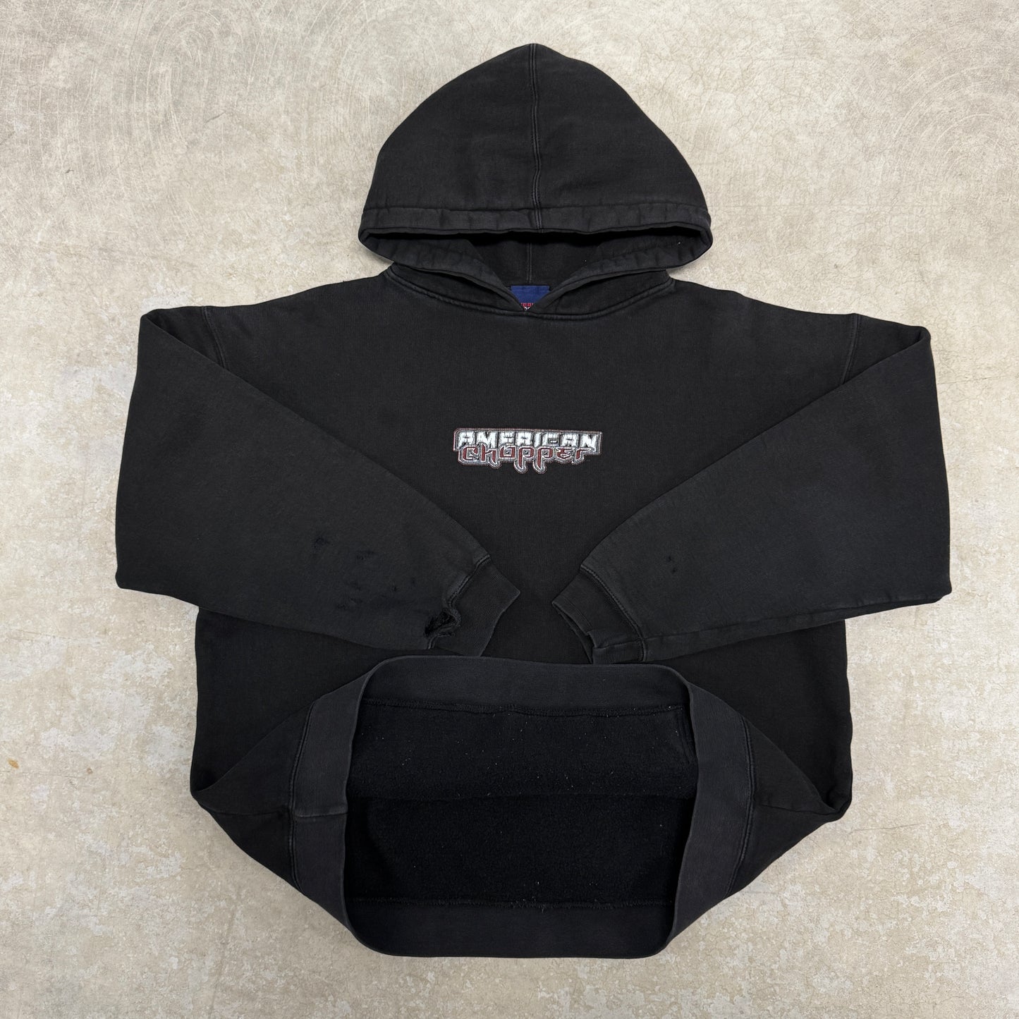 (M) Vintage Black Widow American Chopper Hoodie