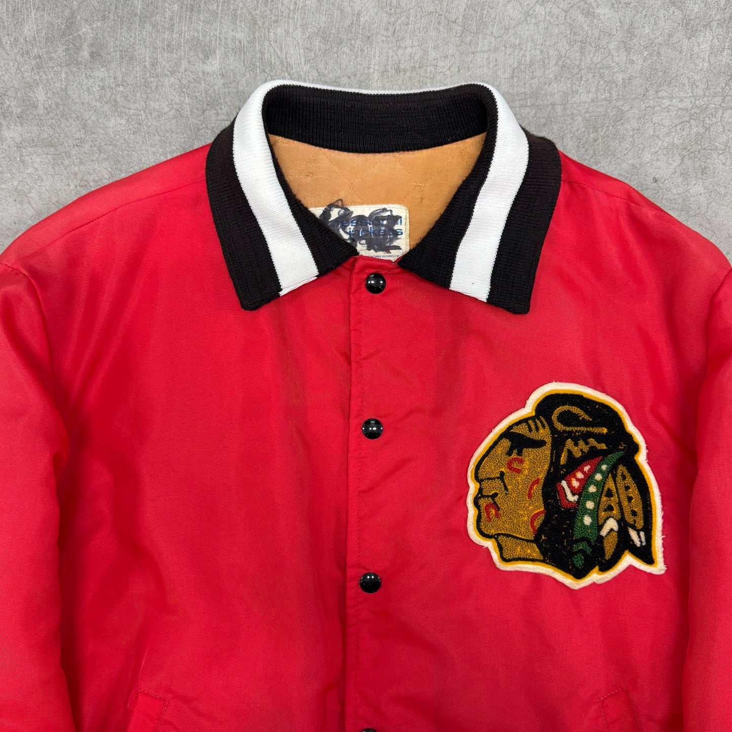 (M) Vintage Chicago Blackhawks Satin Jacket