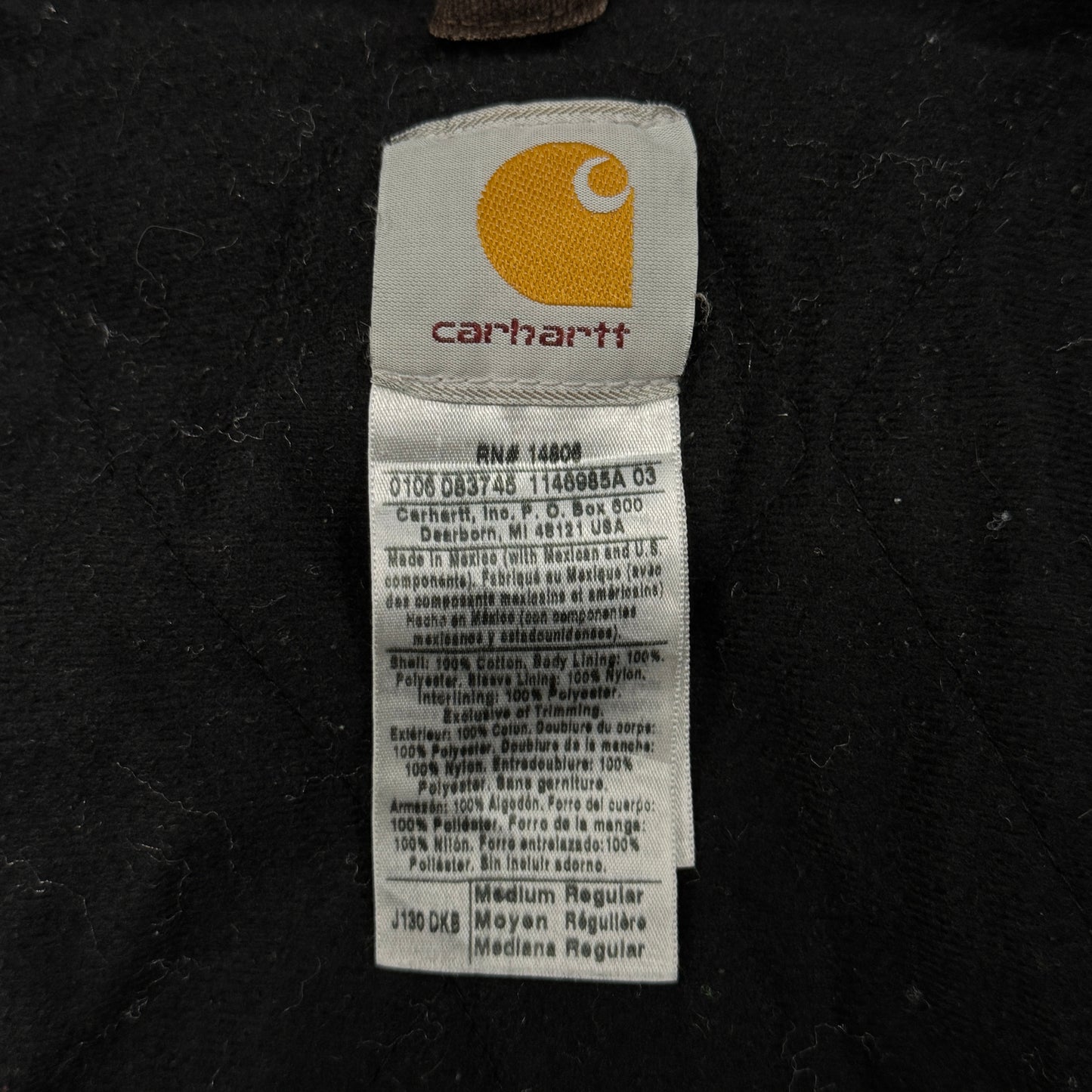 (M) Vintage Carhartt Jacket Faded Brown