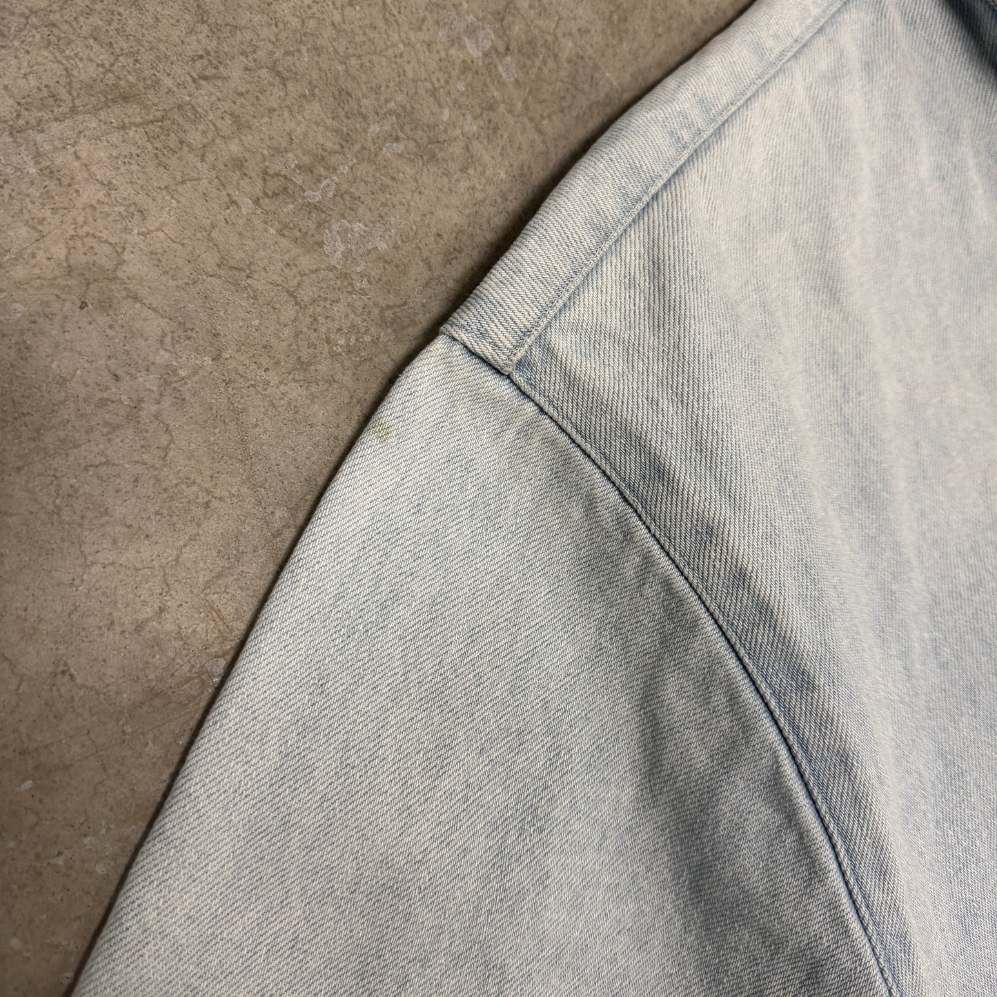 (XL) Vintage Polo Harrington Denim Jacket