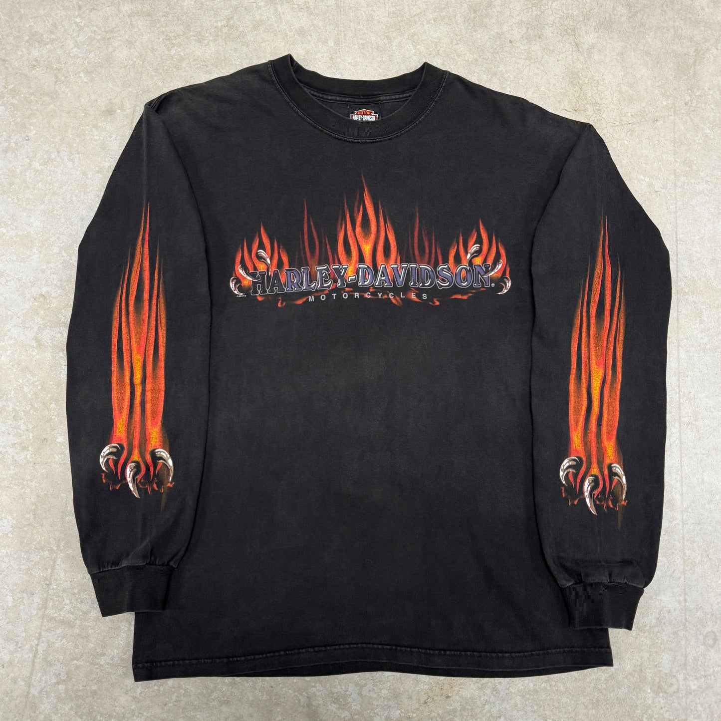 (L) 2003 Harley Davidson Flame Longsleeve