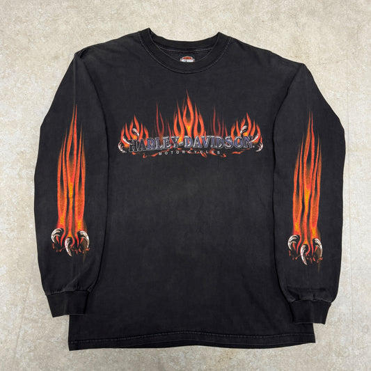 (L) 2003 Harley Davidson Flame Longsleeve