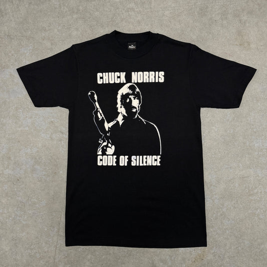 (M) 80s Chuck Norris Code Of Silence Shirt