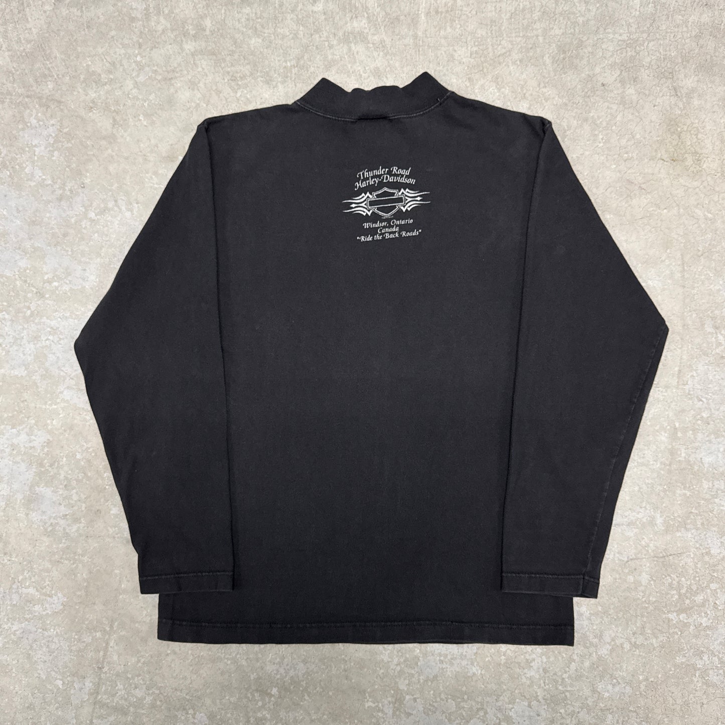 (S) 2001 Harley Davidson Chrome Sweet Chrome Longsleeve