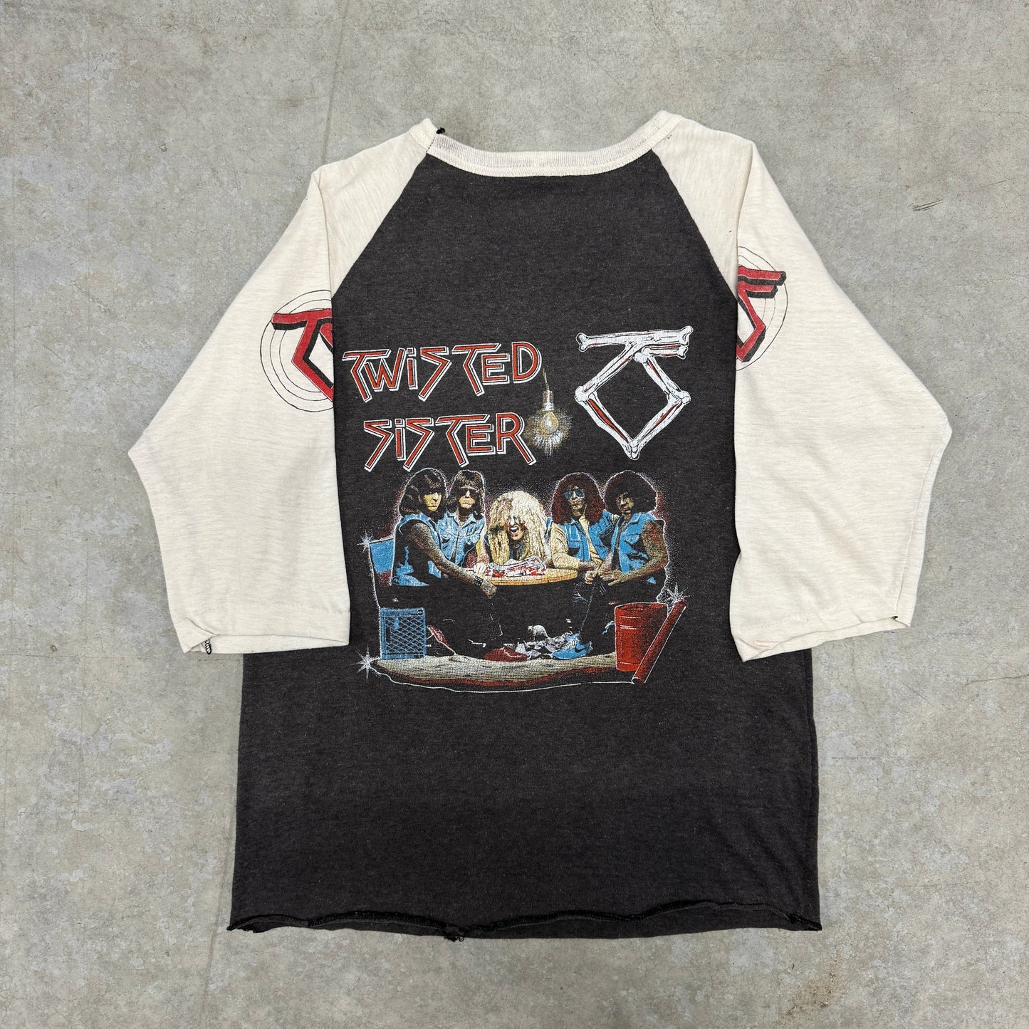 (S/M) 80s Twisted Sister Raglan Shirt