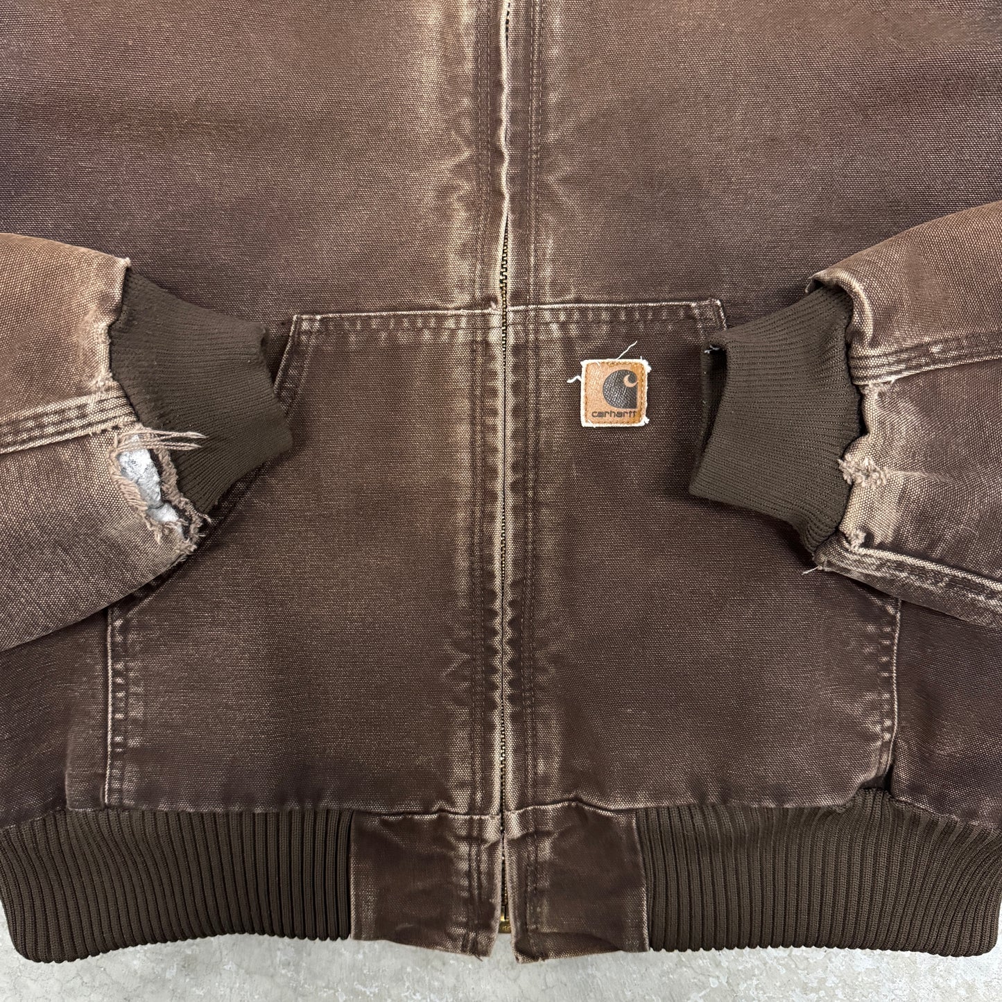 (M) Vintage Carhartt Jacket Faded Brown