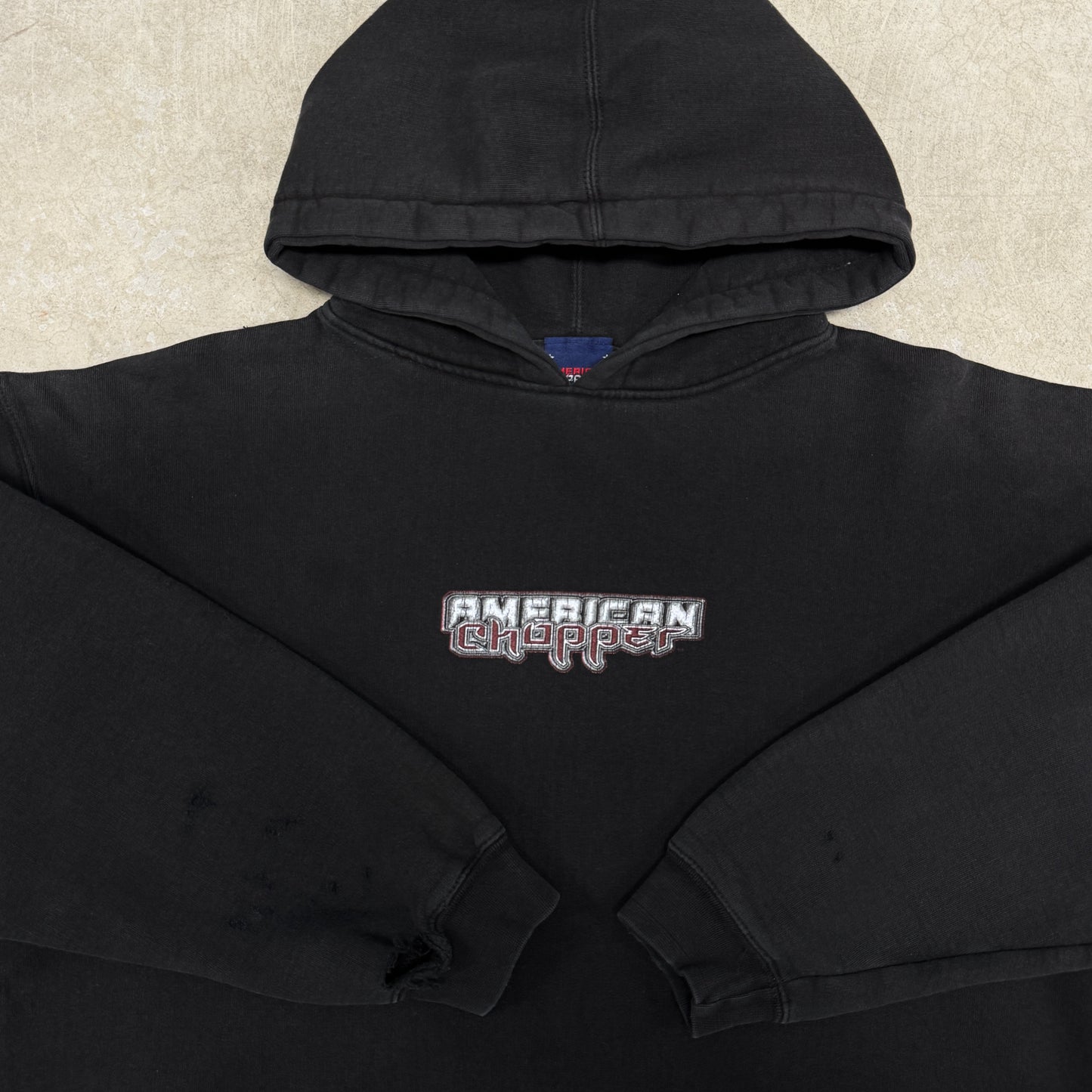 (M) Vintage Black Widow American Chopper Hoodie