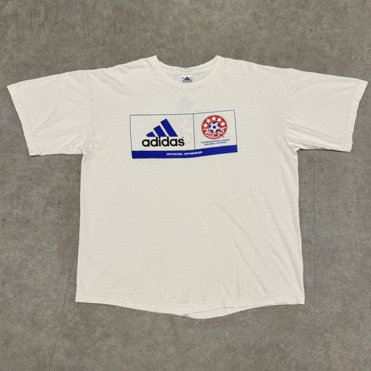 (XL) 90s Adidas Soccer Coaches Shirt