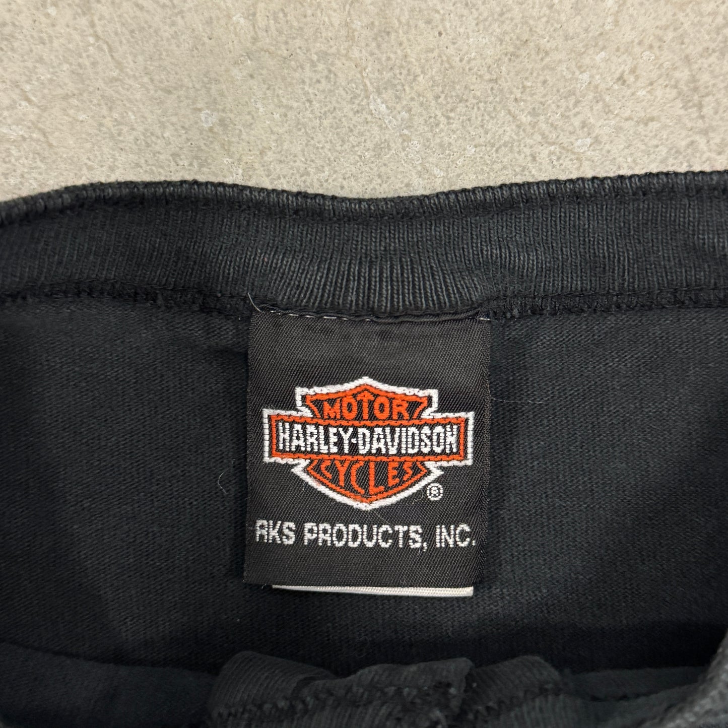 (M) 90s Harley Davidson Henley Longsleeve