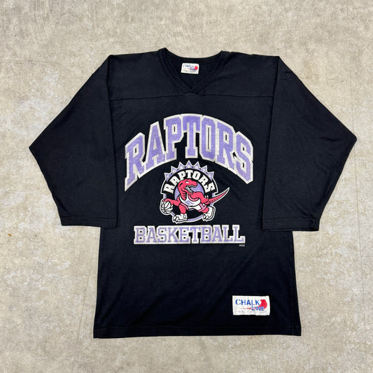 (M) 90s Toronto Raptors 3/4 Sleeve Shirt