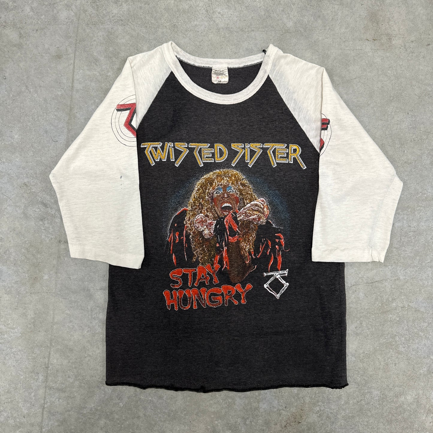 (S/M) 80s Twisted Sister Raglan Shirt