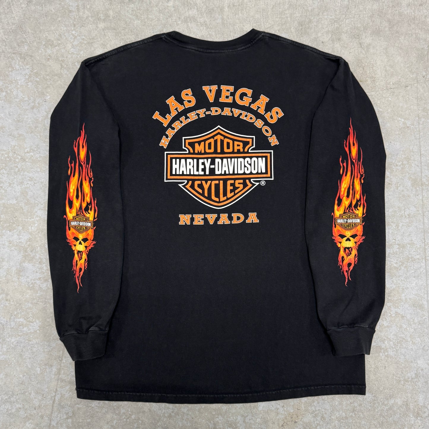 (XL) 2002 Harley Davidson Las Vegas Longsleeve