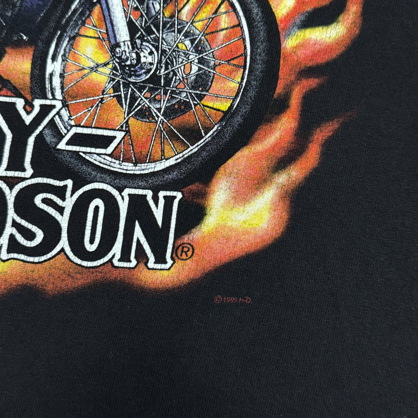 (L) Vintage Harley Davidson Flame Longsleeve