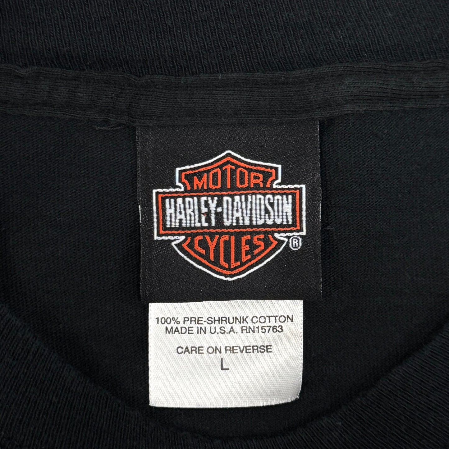 (L) Vintage Harley Davidson Blue Flame Longsleeve