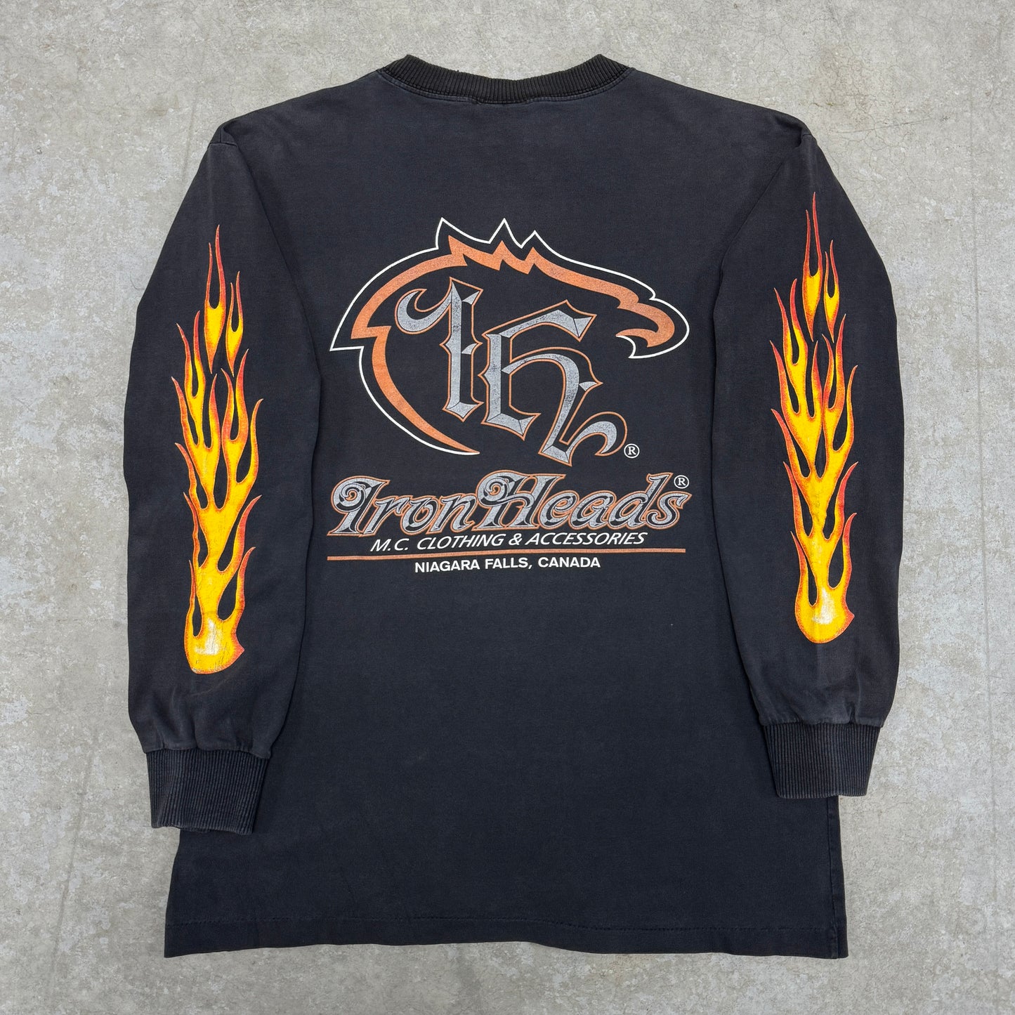 (M/L) 2000 Harley Davidson Flame Longsleeve