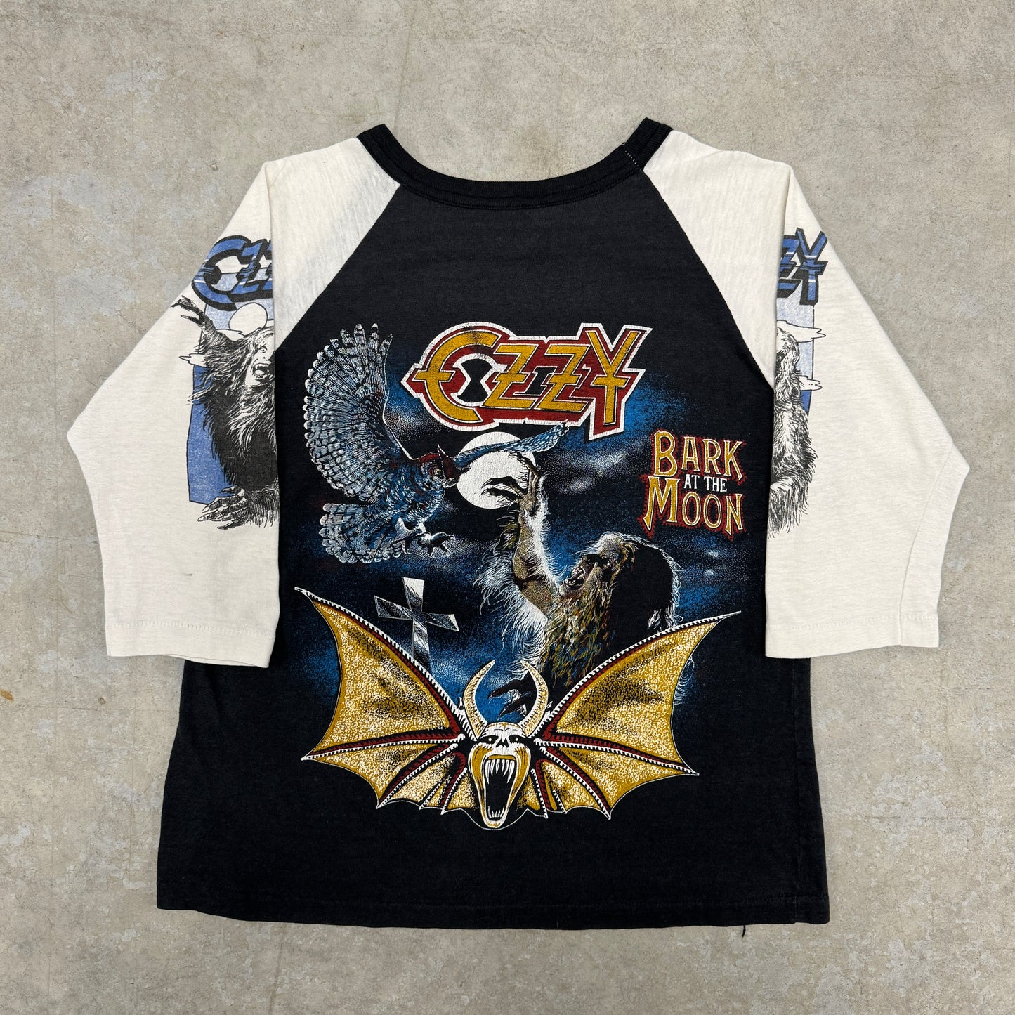(S/M) 80s Ozzy Osbourne Raglan Shirt