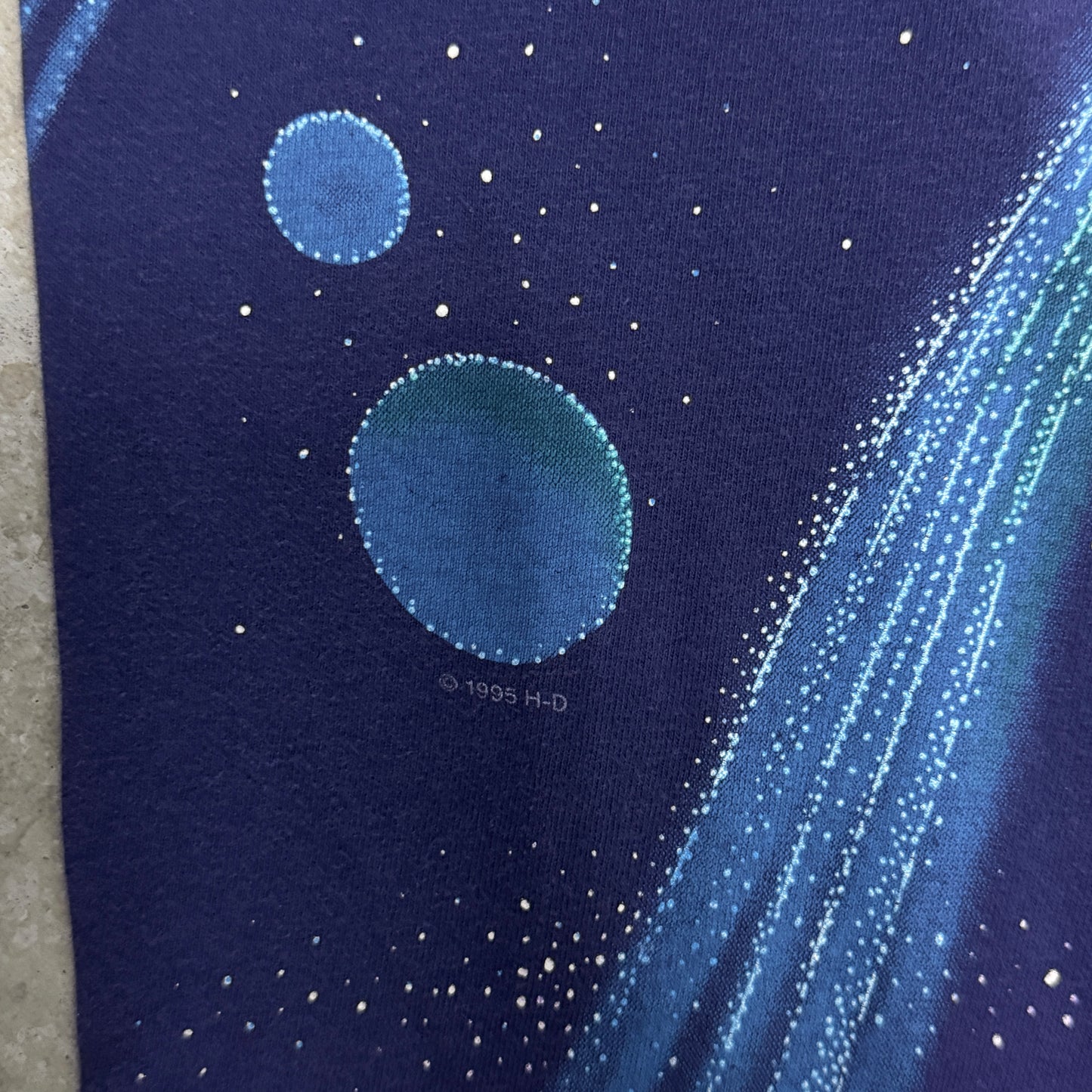 (M) 1995 Harley Davidson Out Of This World AOP Shirt