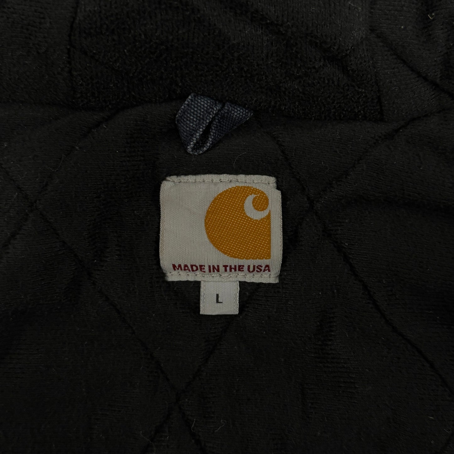 (L) Faded & Distressed Carhartt Active Jacket Blue