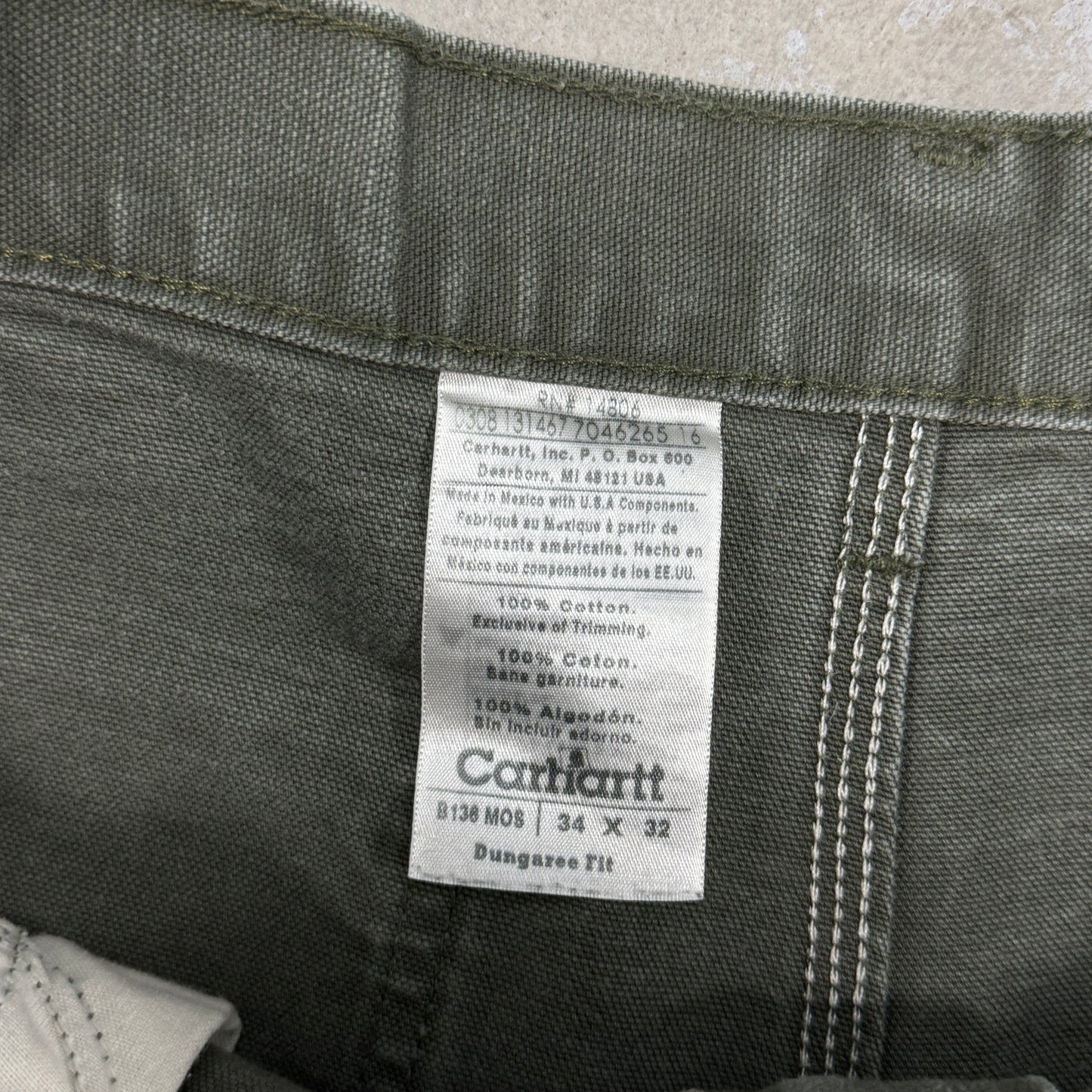 (34) Vintage Carhartt Double Knee Shorts