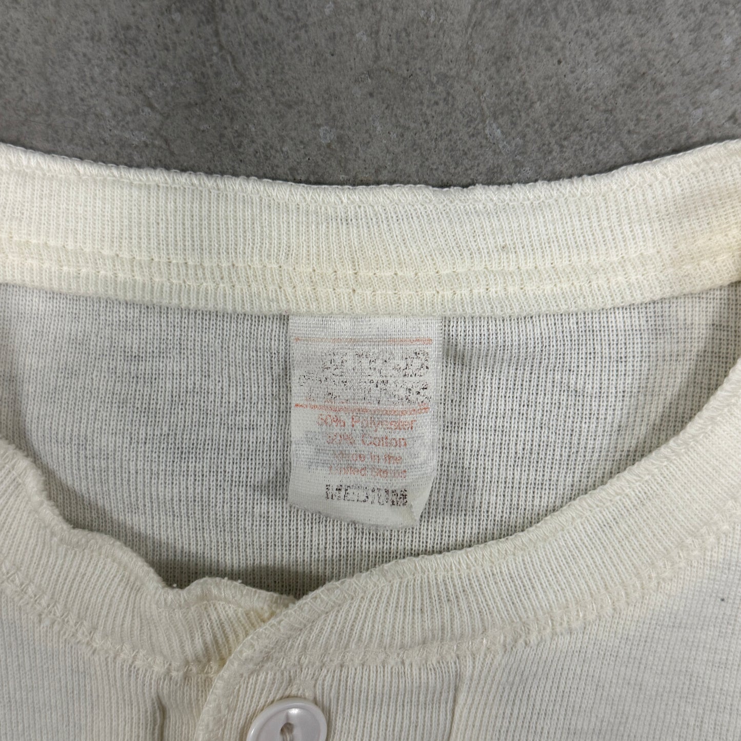 (S/M) 70s Harley Davidson Henley Longsleeve
