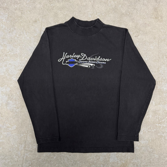 (S) 2001 Harley Davidson Chrome Sweet Chrome Longsleeve