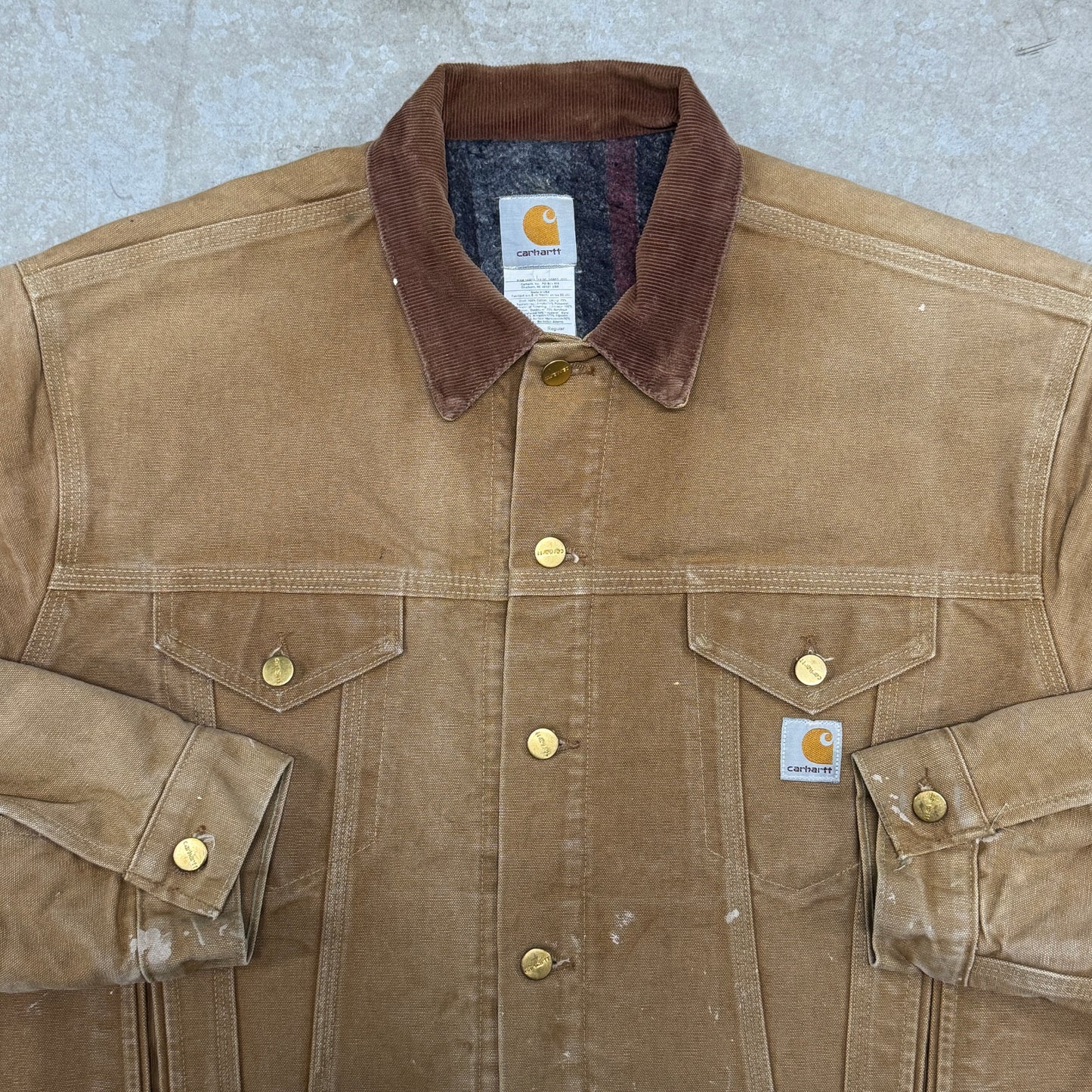 (XL) Vintage Carhartt Trucker Jacket