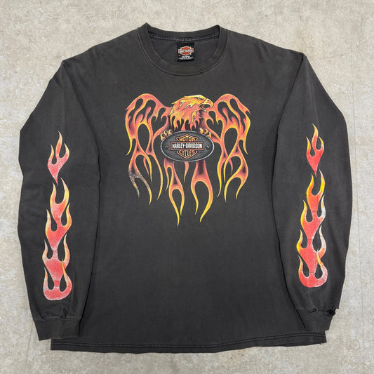 (XL) Vintage Harley Davidson Flame Longsleeve