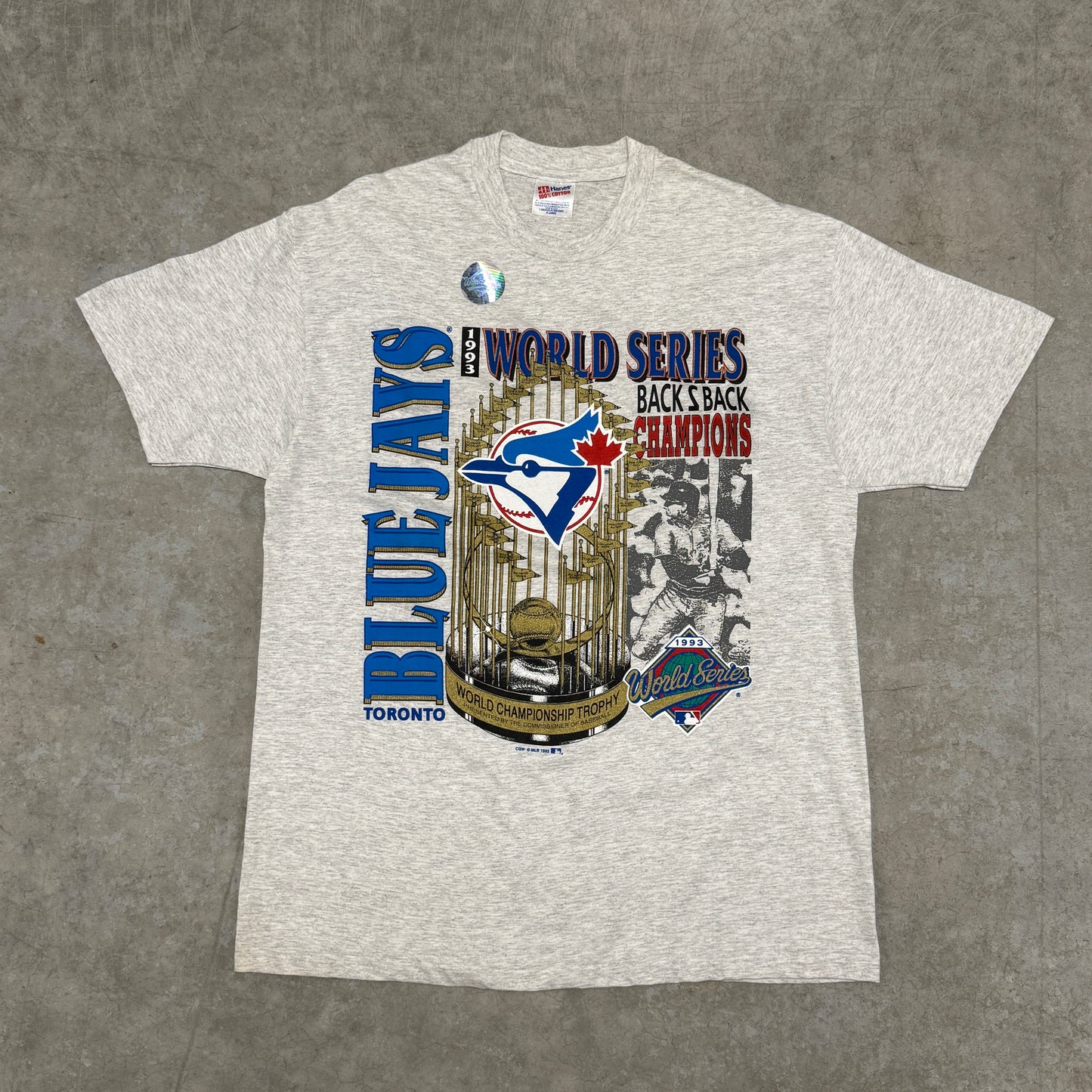 (XL) 1993 Toronto Bluejays Back 2 Back Shirt