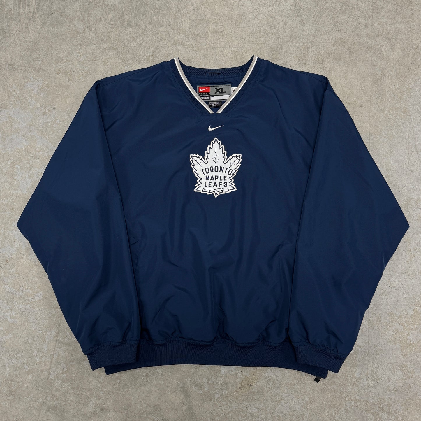 (XL) Vintage Toronto Maple Leafs Pullover Windbreaker